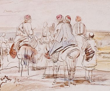 Bazaar Day, Levadhia, 1849. Birmingham Museum and Art Gallery.