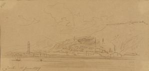 Zante from the sea, 10 June 1849.
